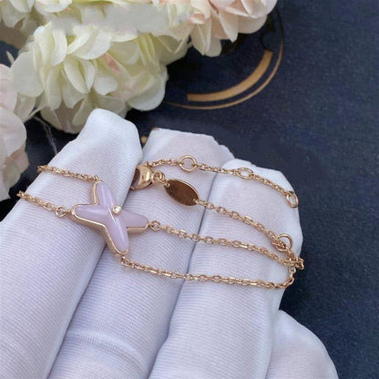 [Royal Jewellery]JEUX BRACELET PINK MOP PINK GOLD 1 DIAMOND