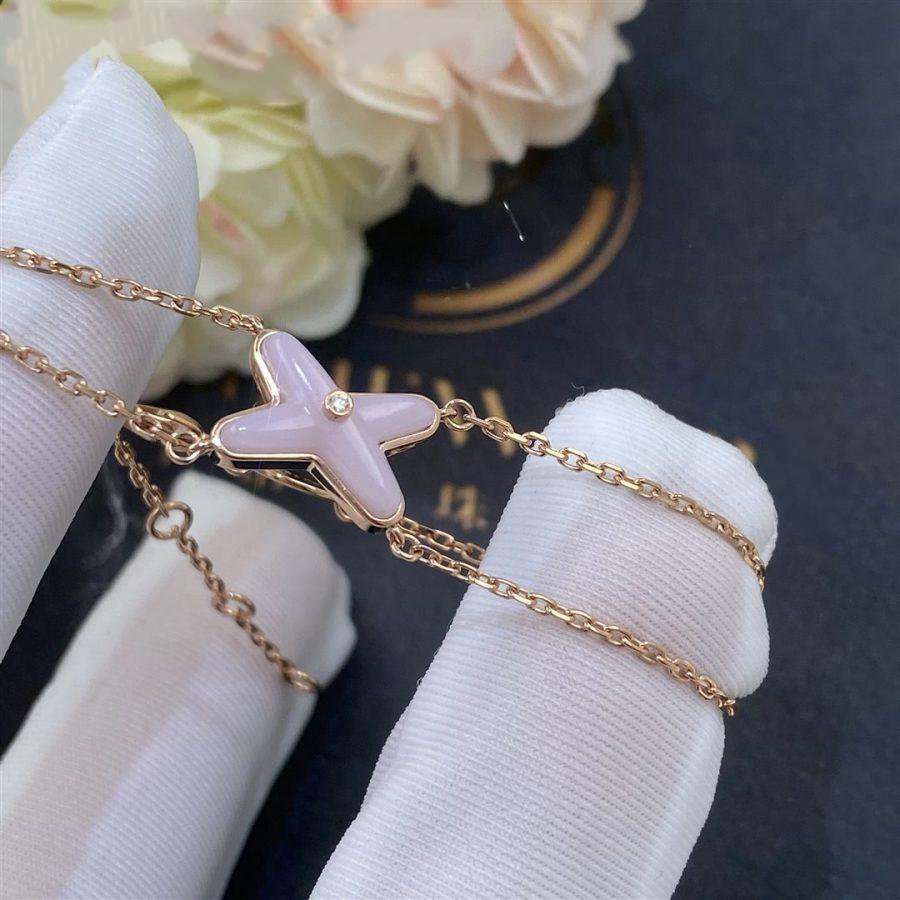 [Royal Jewellery]JEUX BRACELET PINK MOP PINK GOLD 1 DIAMOND