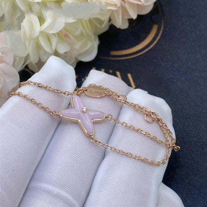 [Royal Jewellery]JEUX BRACELET PINK MOP PINK GOLD 1 DIAMOND