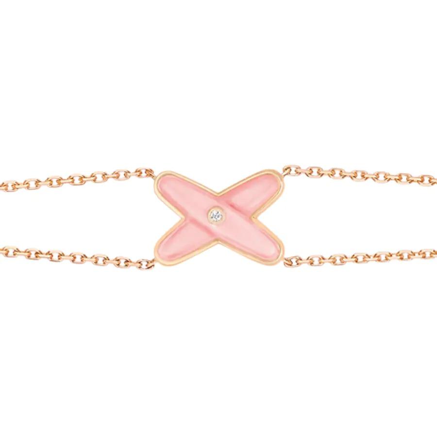 [Royal Jewellery]JEUX BRACELET PINK MOP PINK GOLD 1 DIAMOND