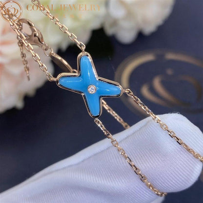 [Royal Jewellery]JEUX BRACELET TURQUOISE PINK GOLD 1 DIAMOND