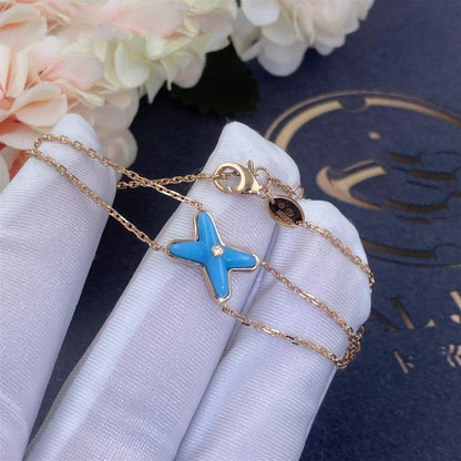 [Royal Jewellery]JEUX BRACELET TURQUOISE PINK GOLD 1 DIAMOND