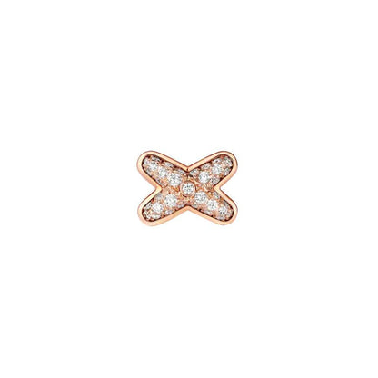 [Royal Jewellery]JEUX DE PINK GOLD DIAMOND EARRINGS