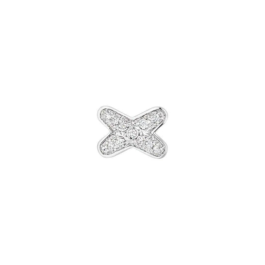 [Royal Jewellery]JEUX DE SILVER DIAMOND EARRINGS