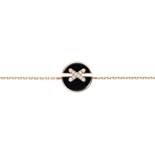 [Royal Jewellery]JEUX DE BRACELET ONYX PINK GOLD DIAMOND