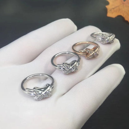 [Royal Jewellery]JEUX DE SILVER DIAMOND RING