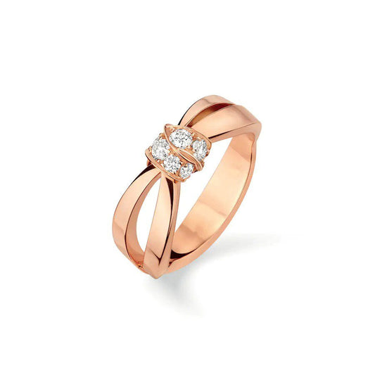 [Royal Jewellery]LIENS RING PINK GOLD DIAMOND