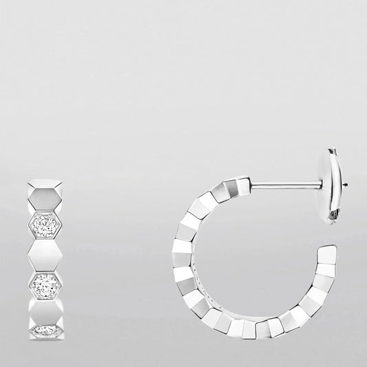[Royal Jewellery]Hollow Design Four-Leaf Clover Flower Shape Earrings