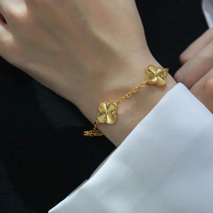 [Royal Jewellery] CLOVER 5 MOTIF LASER BRACELET COLLECTION