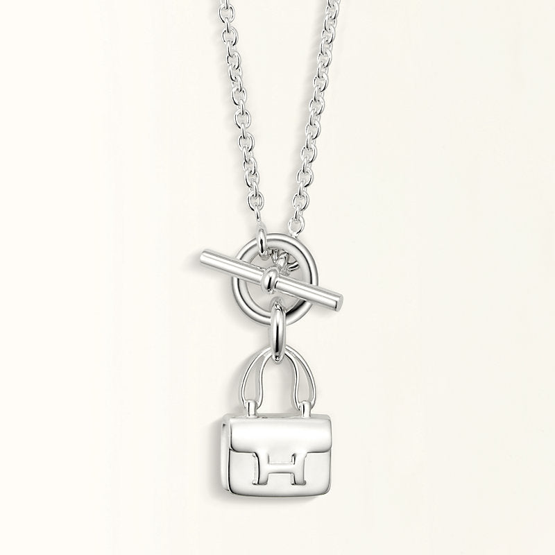 [Royal Jewellery]POP H PEDANT SILVER NECKLACE
