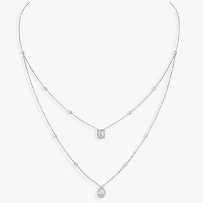 [Royal Jewellery]Diamond Necklace My Twin 2 Rows
