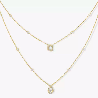 [Royal Jewellery]Diamond Necklace My Twin 2 Rows
