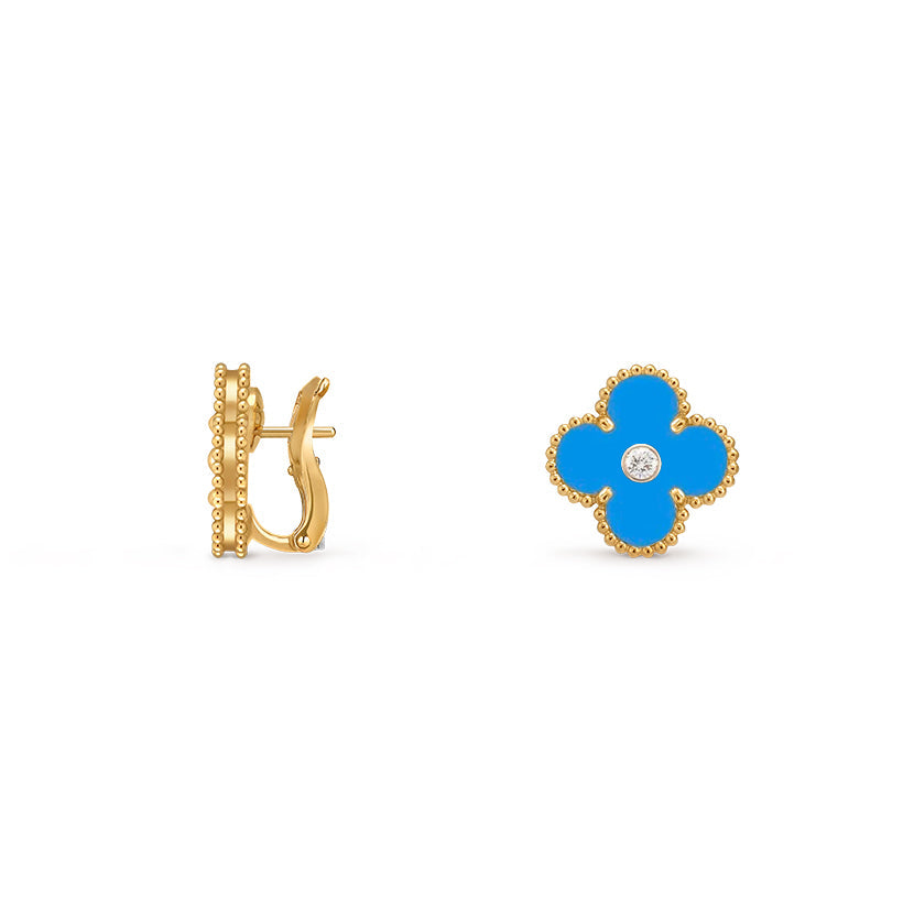 [Royal]CLOVER 15MM MOP DIAMOND EARRINGS COLLECTION