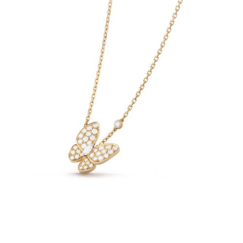 [Royal Jewellery]BUTTERFLY DIAMOND NECKLACE