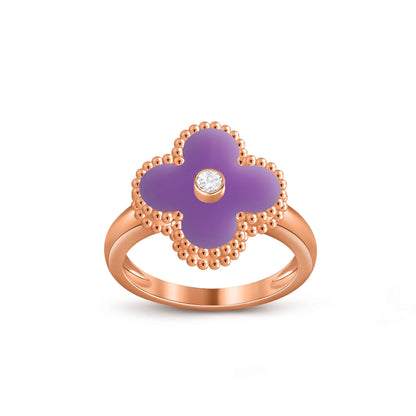 [Royal]CLOVER DIAMOND RING ROSE GOLD COLLECTION