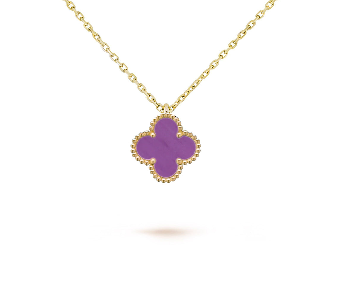[Royal]CLOVER MINI 9.5MM CARNELIANS NECKLACE COLLECTION