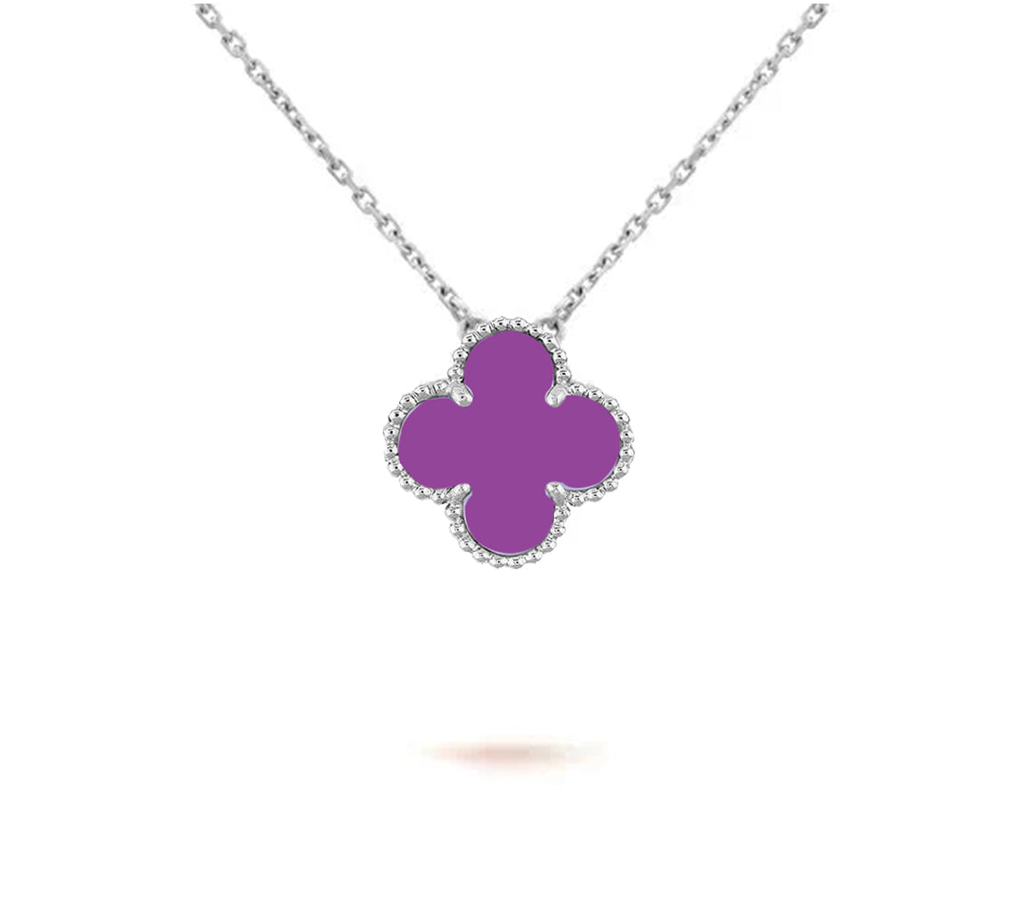 [Royal]CLOVER 15MM NECKLACE SILVER COLLECTION
