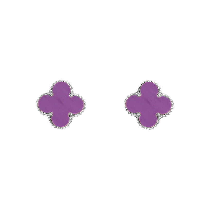 [Royal]CLOVER SILVER 15MM EARRINGS COLLECTION