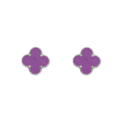 [Royal]CLOVER SILVER 15MM EARRINGS COLLECTION