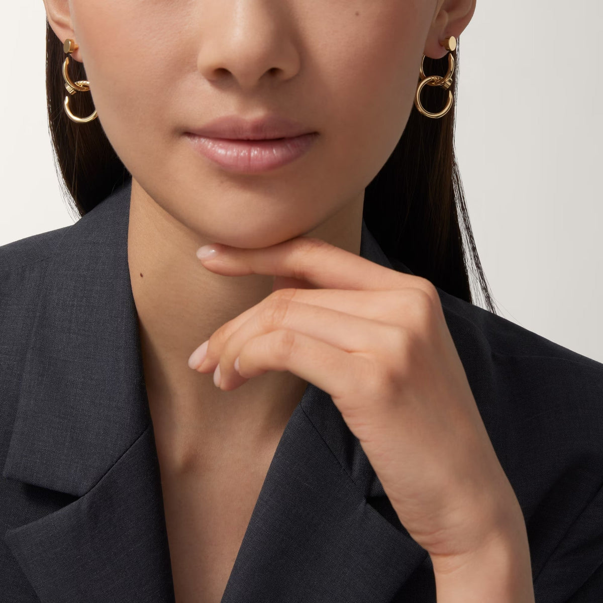 [Royal] JUSTE NO DIAMOND DOUBLE EARRINGS