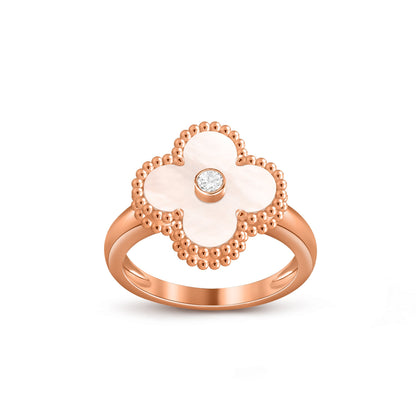 [Royal]CLOVER DIAMOND RING ROSE GOLD COLLECTION