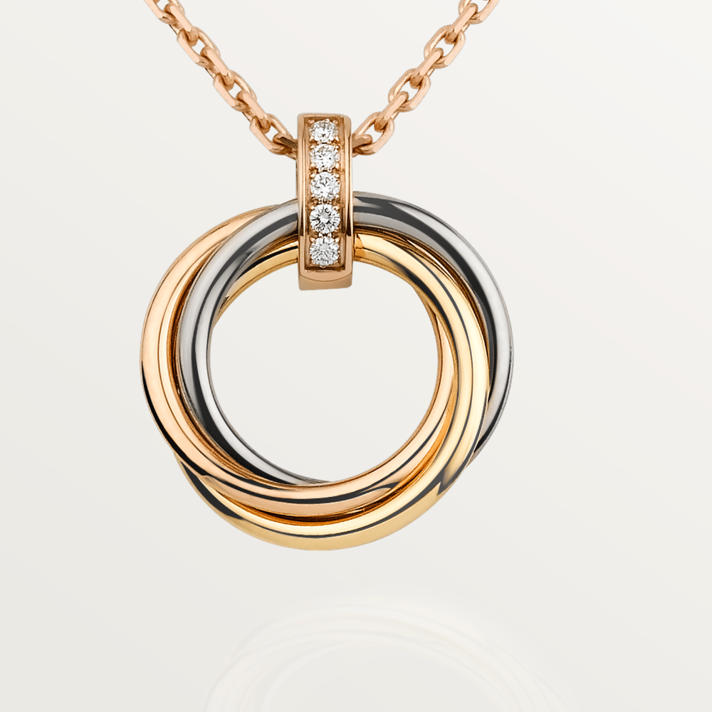 [Royal Jewellery]TRINITY NECKLACE GOLD  DIAMONDS