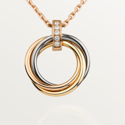 [Royal Jewellery]TRINITY NECKLACE GOLD  DIAMONDS