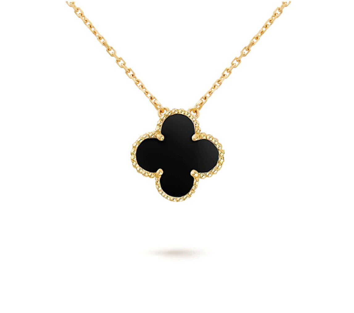 [Royal]CLOVER 15MM SINGLE FLOWER NECKLACE COLLECTION