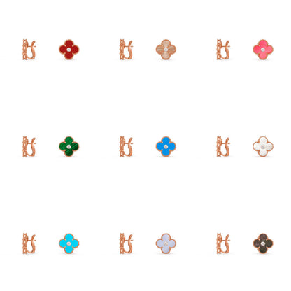 [Royal]CLOVER 15MM MOP DIAMOND EARRINGS COLLECTION