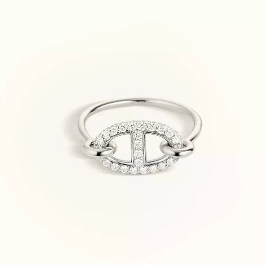 [Royal Jewellery]RONDE SMALL SILVER DIAMOND RING