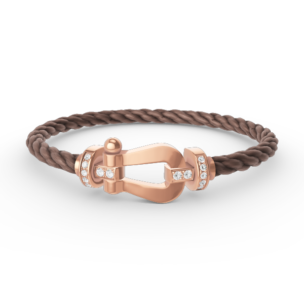 [Royal Jewellery]FORCE LARGE HORSESHOE HALF DIAMOND BRACELET ROSE GOLD