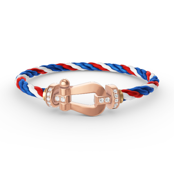 [Royal Jewellery]FORCE LARGE HORSESHOE HALF DIAMOND BRACELET ROSE GOLD