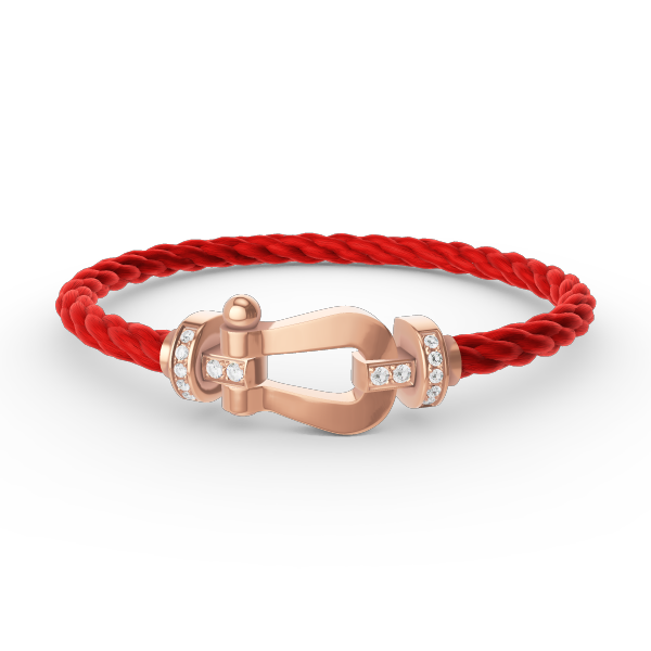 [Royal Jewellery]FORCE LARGE HORSESHOE HALF DIAMOND BRACELET ROSE GOLD