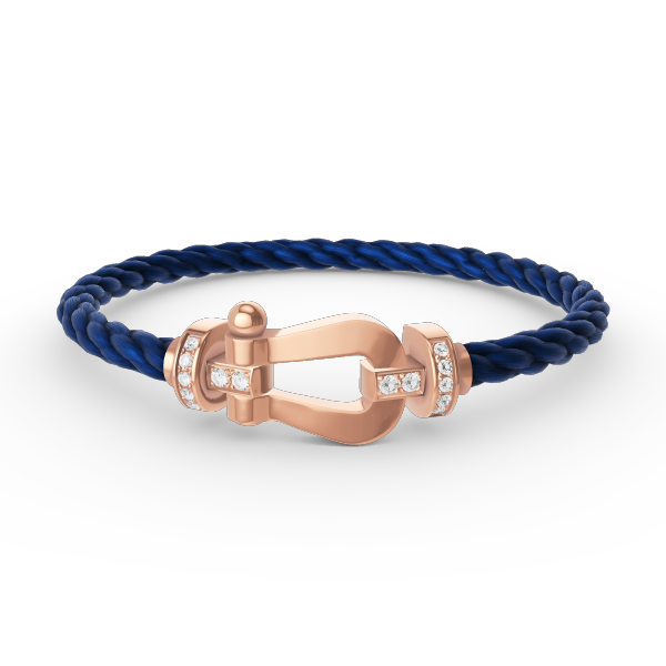 [Royal Jewellery]FORCE LARGE HORSESHOE HALF DIAMOND BRACELET ROSE GOLD