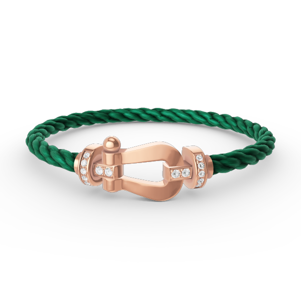 [Royal Jewellery]FORCE LARGE HORSESHOE HALF DIAMOND BRACELET ROSE GOLD