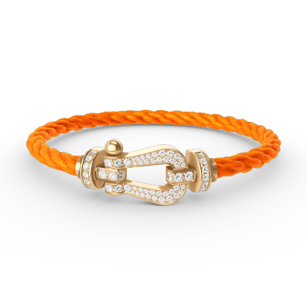 [Royal Jewellery]FORCE LARGE HORSESHOE FULL DIAMOND BRACELET GOLD