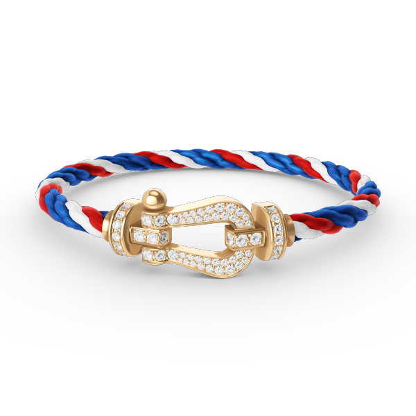 [Royal Jewellery]FORCE LARGE HORSESHOE FULL DIAMOND BRACELET GOLD