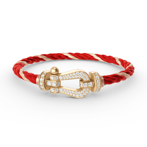 [Royal Jewellery]FORCE LARGE HORSESHOE FULL DIAMOND BRACELET GOLD
