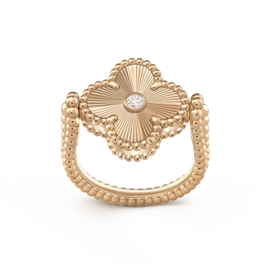 [Royal Jewellery]CLOVER RIVERSIBLE ROSE GOLD RING