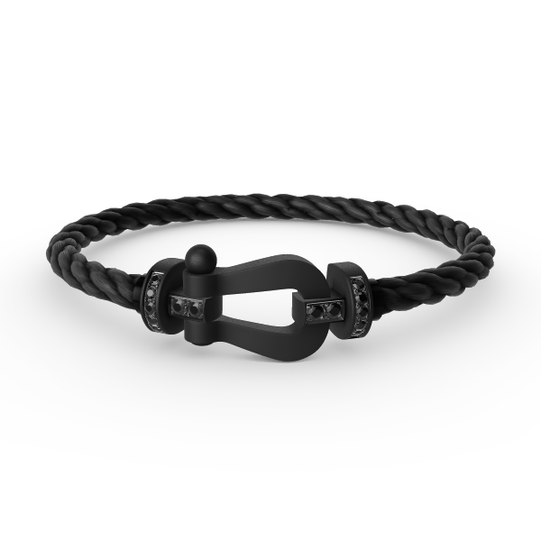 [Royal Jewellery]FORCE LARGE SERIES HORSESHOE BLACK SAMURAI BRACELET