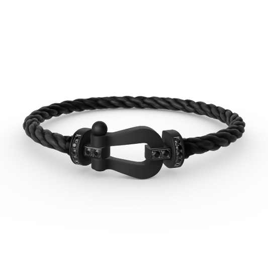 [Royal Jewellery]FORCE LARGE SERIES HORSESHOE BLACK SAMURAI BRACELET