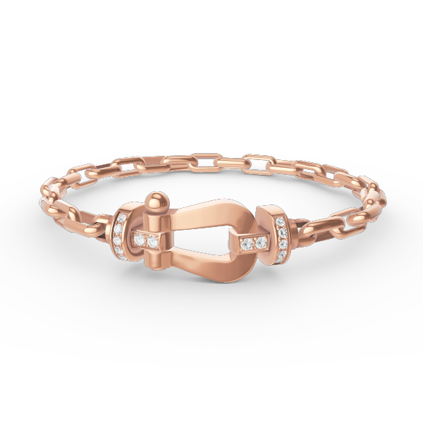 [Royal Jewellery]FORCE LARGE HORSESHOE CLASP  METAL BRACELET