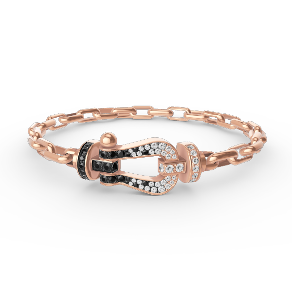[Royal Jewellery]FORCE LARGE HORSESHOE CLASP  METAL BRACELET