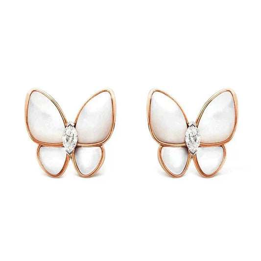 [Royal Jewellery]BUTTERFLY MOP DIAMOND EARRINGS