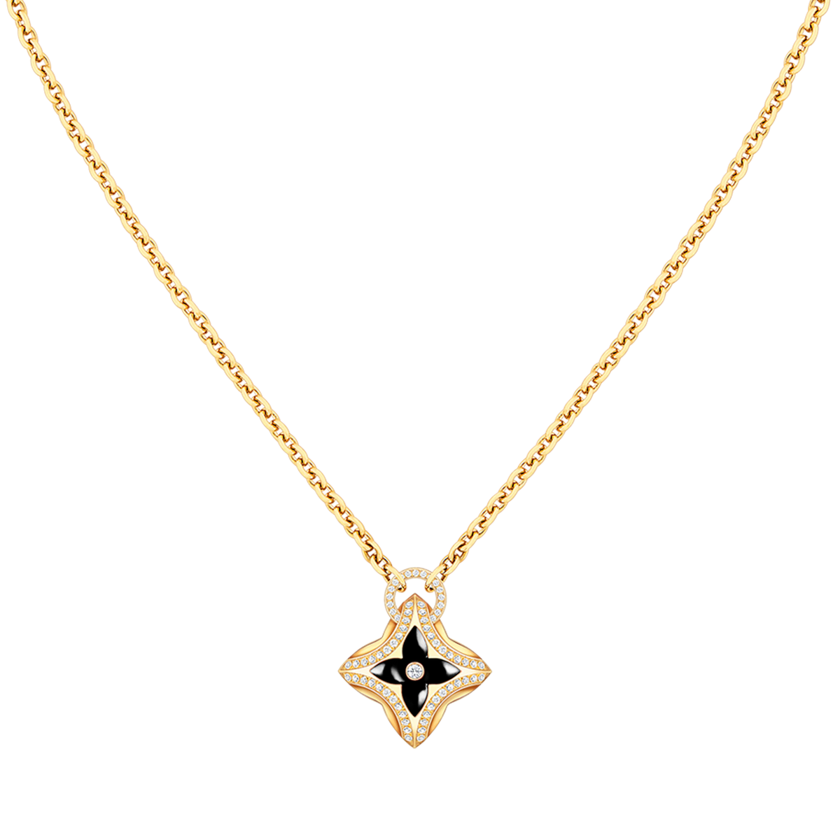 [Royal Jewellery]STAR PEDANT PINK GOLD DIAMOND NECKLACE