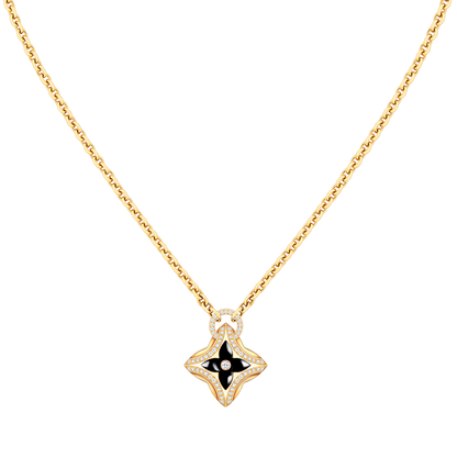 [Royal Jewellery]STAR PEDANT PINK GOLD DIAMOND NECKLACE