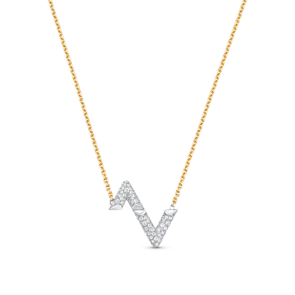 [Royal Jewellery]VOLT SILVER DIAMOND PEDANT NECKLACE