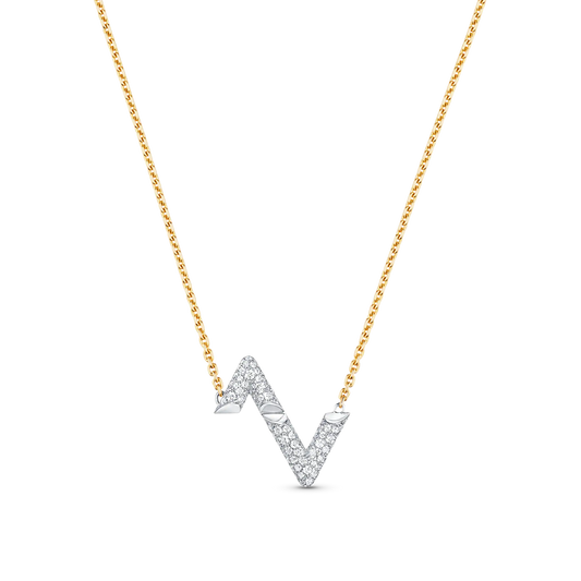 [Royal Jewellery]VOLT SILVER DIAMOND PEDANT NECKLACE