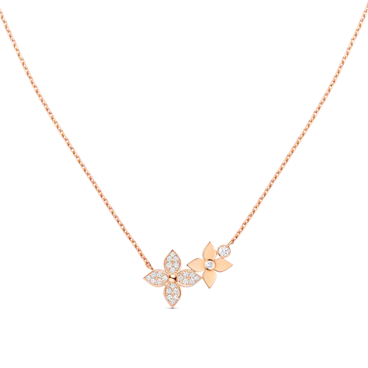 [Royal Jewellery]STAR BLOSSOM NECKLACE PINK GOLD DIAMONDS
