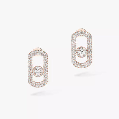 [Royal Jewellery]So Move Pave_-Set Diamond Earrings in Silver